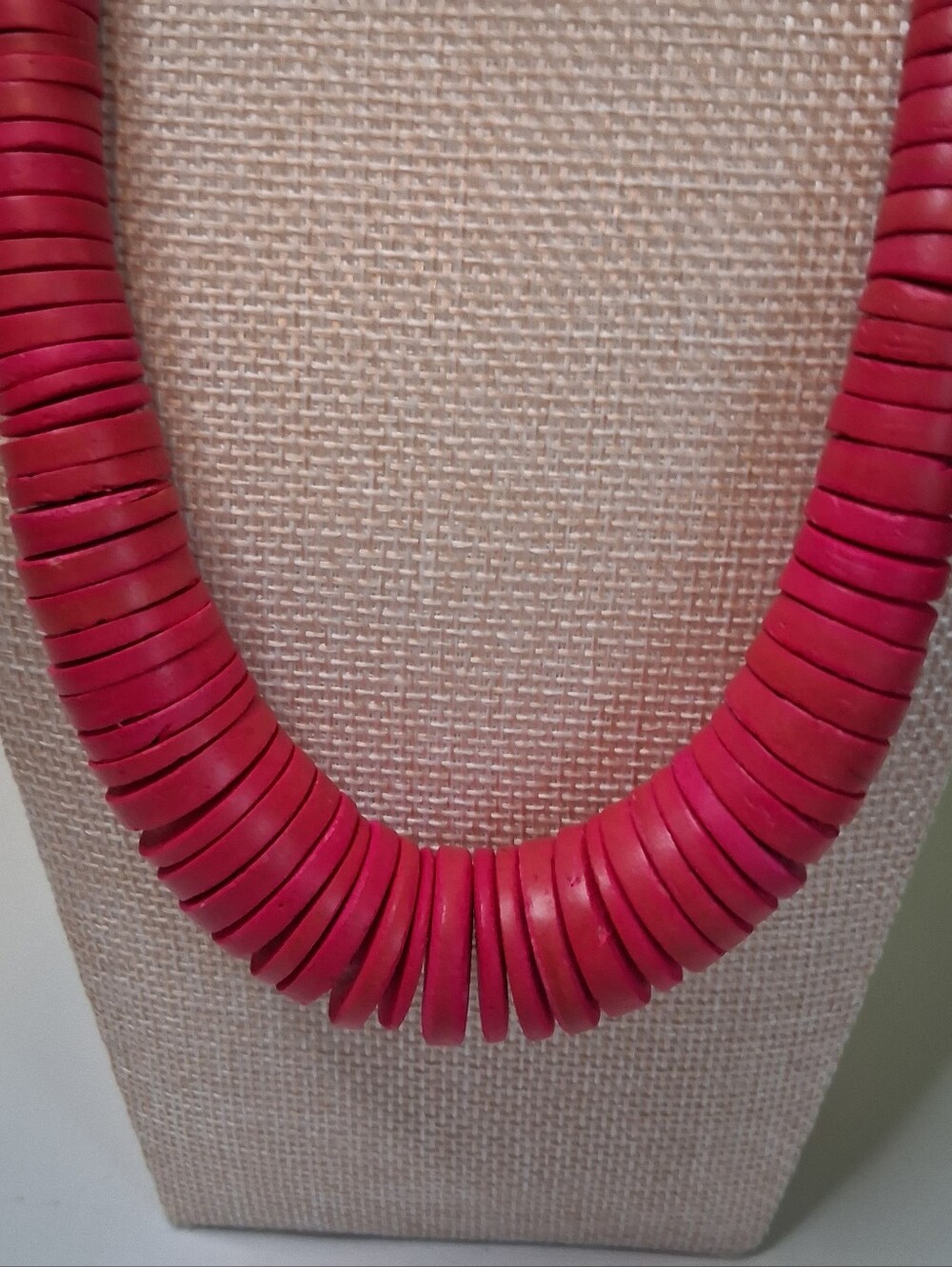 Pink Graduated Heishi Shell Necklace - Picture 2 of 4